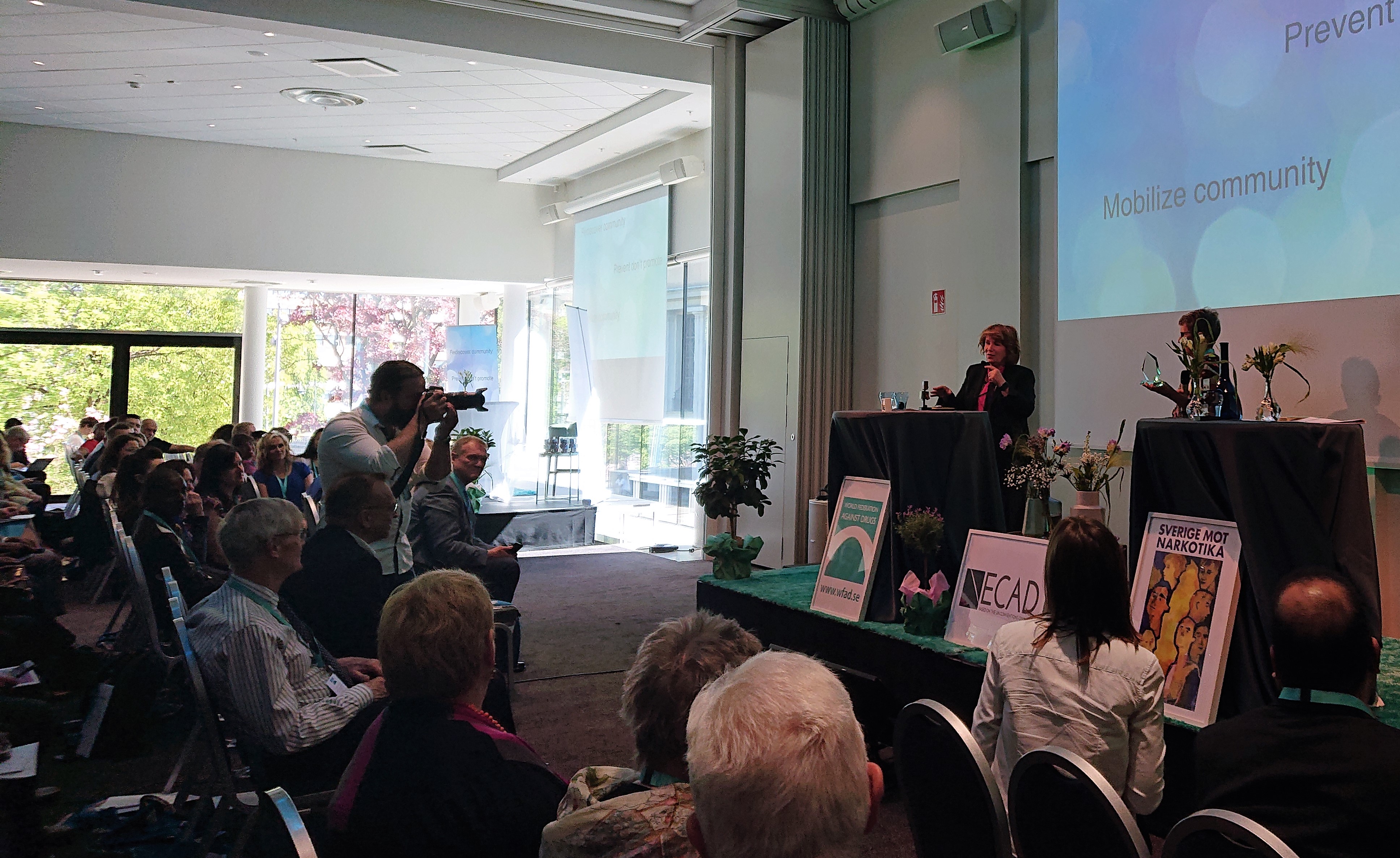 Prof.Bertha Madras gets the prize