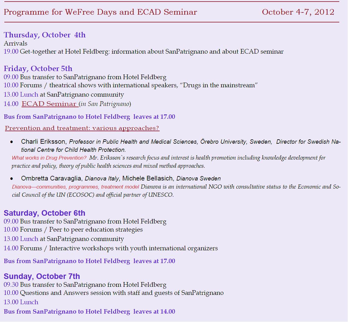 programme